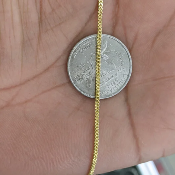 10kt Real Gold Franco Chain 1.4mm 20 Inches